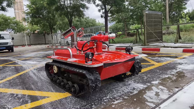RXR-M16D-2 All-in-One Firefighting Robot | Tracked, 600 L Water Tank, IP66, No Fire Truck Needed
