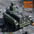 Industrial grade transport vehicle with heavy payload capacity on a rocky terrain